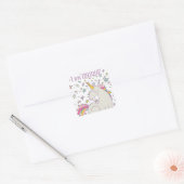 Je suis UNIQUE - Unicorn & Stars Stickers (Enveloppe)