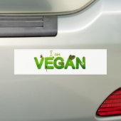 Je suis Vegan Bumper / Sticker Fender (En voiture)
