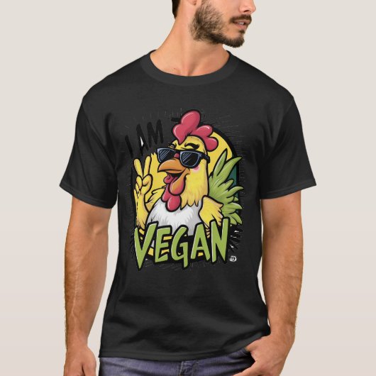 JE SUIS VÉGAN Mens Tshirt (Devant)