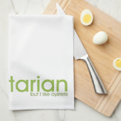 Je suis Végétarien Vertical Serviette de cuisine (Quart Plié)