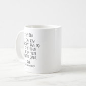 Je suis votre fille préférée - Drôle Mug pour papa (Devant gauche)