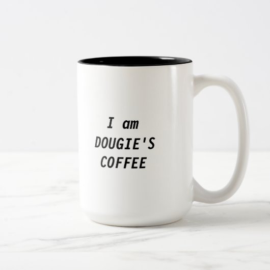 Je suis [VOTRE NOM] 'la tasse de CAFÉ de S (Droit)