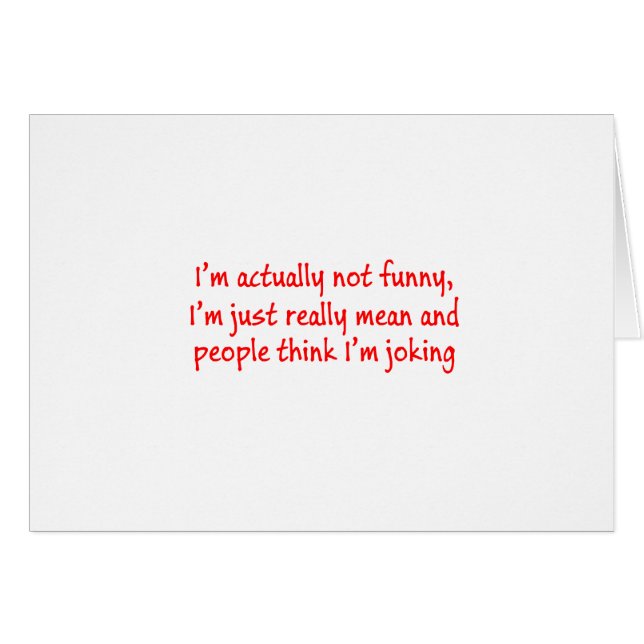 Je suis vraiment méchant (Devant horizontal)