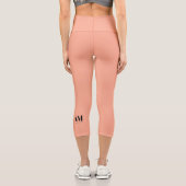 Je Suis Yoga Logo Capri Leggings (Verso)
