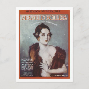 Je Sunny Southern Smile Ziegfeld Follies Songbook Briefkaart