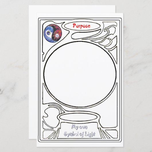 Je symbooldoedling op doelcode (Voorkant / Achterkant)