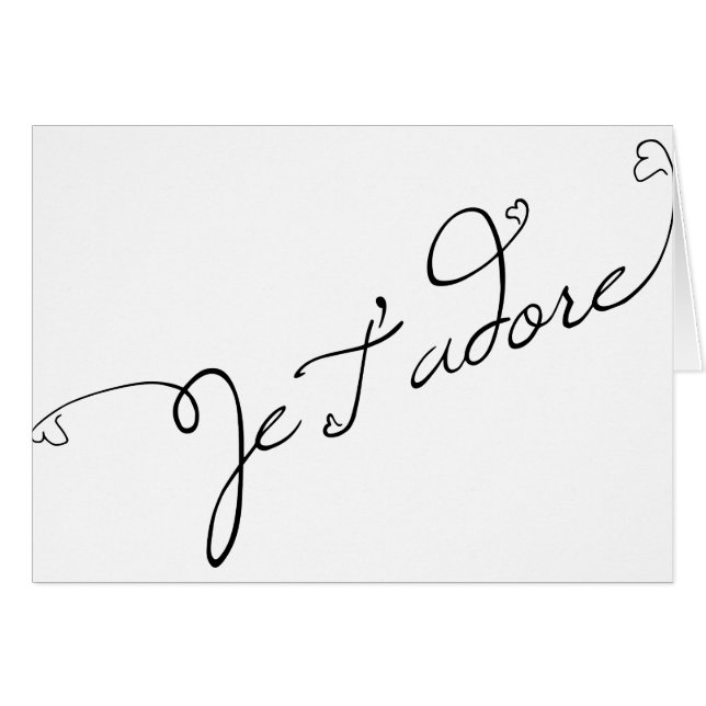 Je T adore (Devant horizontal)