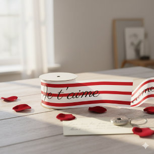 Je T’aime decoratief lint Romantische Franse lie