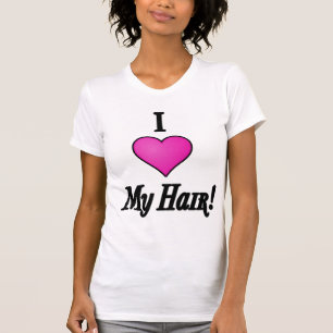 "Je T-shirt aime mes cheveux"