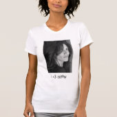 "je < T-shirt de 3 cathy" - customisé (Devant)