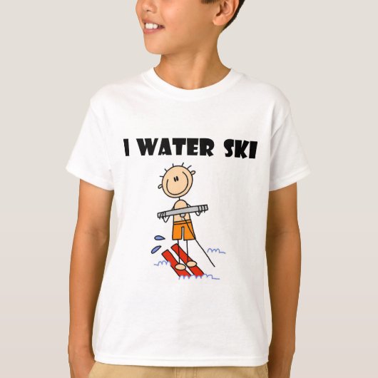 Je T-shirts et cadeaux de ski d'eau (Devant)