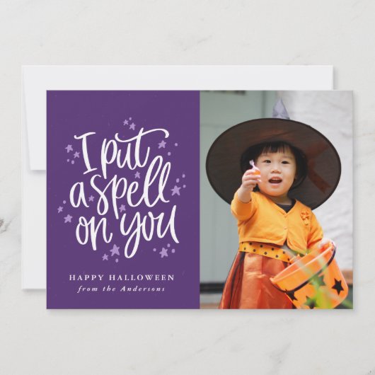 Je T'Ai Mis Un Spell Sur Un Carte photo D'Hallowee (Devant)