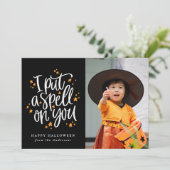 Je T'Ai Mis Un Spell Sur Un Carte photo D'Hallowee (Debout devant)