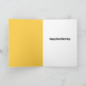 Je t'aime à canard Carte de la Saint-Valentin (Intérieur)