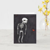 Je t'aime à la carte de note d'os (Fleur jaune)