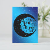 Je T'Aime À La Carte Lune Et Dos (Debout devant)