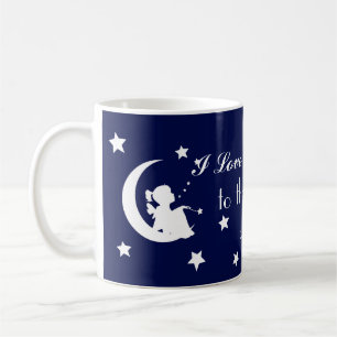 Je t'aime à la lune et au dos - belle tasse !