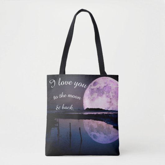 Je t'aime à la lune et au sac arrière (Devant)