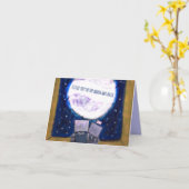 Je t'aime à la lune et aux cartes pour notes (Fleur jaune)