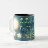 Je t'aime à la Lune et la Mug de l'étoile arrière (Devant gauche)