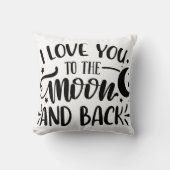 Je t'aime à la lune et le coussin arrière (Recto)