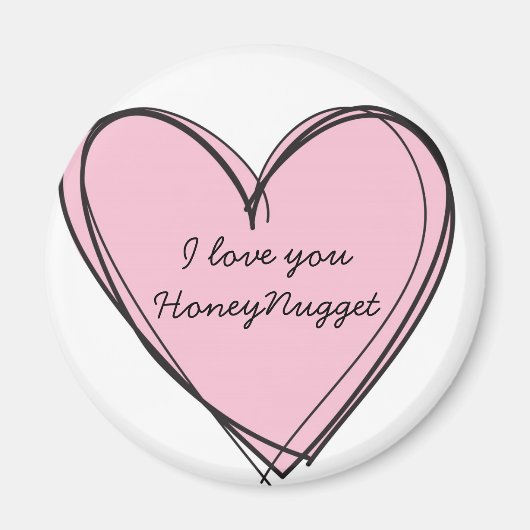 Je t'aime aimant HoneyNugget (Devant)
