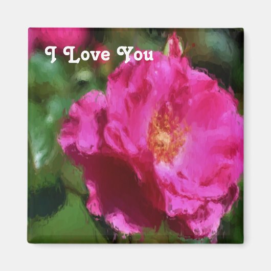 Je T'Aime Aimant Rose Aimant (Devant)