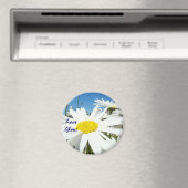 Je t'aime ! aimants Fleurs de Marguerite Blanche C (In Situ (Lave-vaisselle))