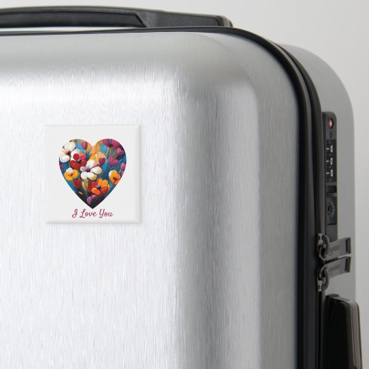 Je T'Aime Aimer Aimant Coeur Fleur (In Situ (Bagages))