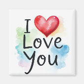 Je T'Aime Aimer Magnet (Devant)