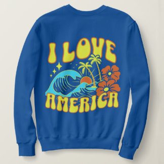 Je T'aime America Sweatshirt Pour Femmes