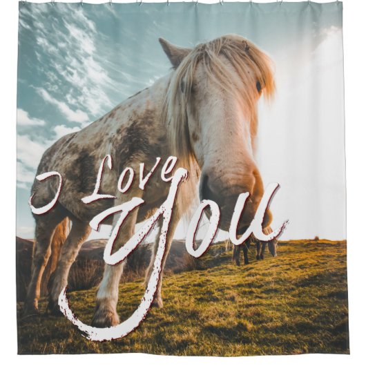 Je t'aime avec betreffende cheva douchegordijn (Voorkant)