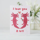 Je t'aime beaucoup ! Carte Anniversaire/Valentin (Debout devant)