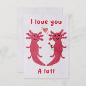 Je t'aime beaucoup ! Carte Anniversaire/Valentin (Devant / Derrière)
