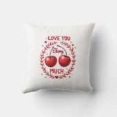 Je t'aime beaucoup Cerise Coussin (Verso)