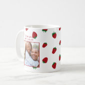 Je T'Aime Beaucoup Mug Photo Fraise (Devant gauche)