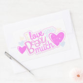 Je T'Aime Beaucoup Sticker (Enveloppe)