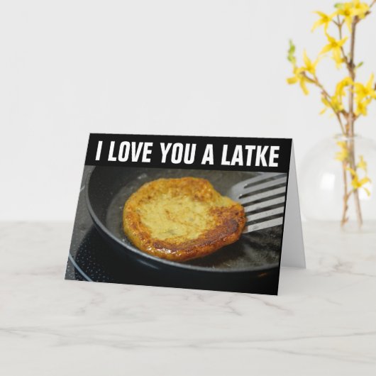Je t'aime beaucoup, une latke Cartes pour toutes o (Fleur jaune)
