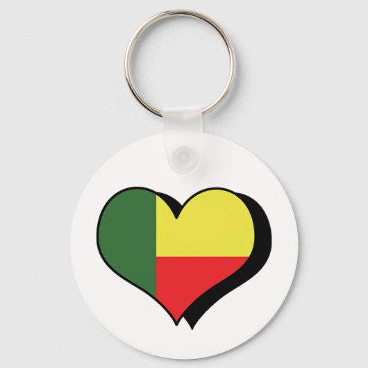 Je t'aime Bénin Porte-clés (Recto)