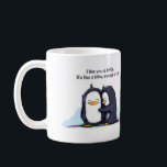 Je t'aime bien une lotte pingouins - Mug<br><div class="desc">Il n'y a pas d'amour comme l'amour du pingouin, et maintenant vous pouvez avoir quelque chose ainsi que du café ou du thé pour vous encourager le matin! Cela fait un grand cadeau pour quelqu'un de spécial dans votre vie. Ou pour vous-même. Parce que vous devriez vous aimer beaucoup aussi...</div>