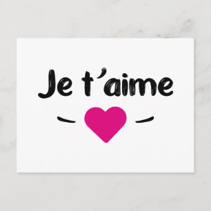 Je t'aime briefkaart