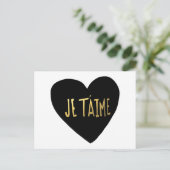 Je T'aime Briefkaart (Staand voorkant)