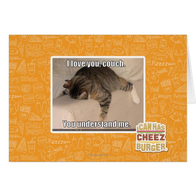 Je t'aime, canapé. (Devant horizontal)