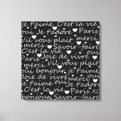 Je t'aime canvas afdruk (Voorkant)