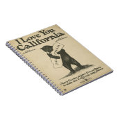 Je t'aime carnet de la Californie (Côté Droit)