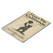 Je t'aime carnet de la Californie (Côté gauche)