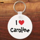Je t'aime Caroline Porte-clés (Recto)