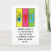 Je T'Aime Carte (Devant)