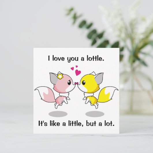 Je T'Aime Carte (Debout devant)