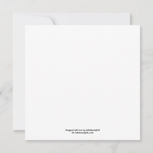 Je T'Aime Carte (Dos)